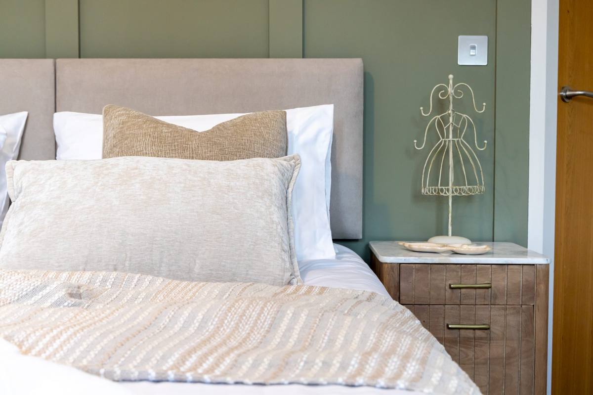 Master bedroom workspace area